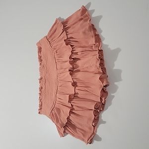 Tallulah Peach Rayon Skort Skirt Sz S